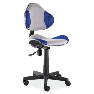 Dětská kancelářská židle - šedá/modrá KN045