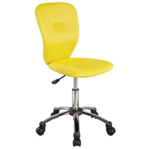 Kancelářská židle žluté barvy KN378