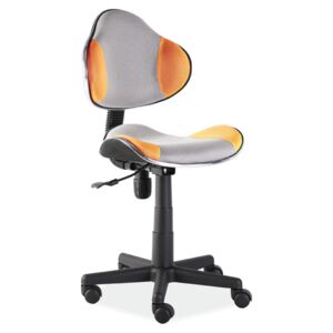 Dětská kancelářská židle - šedá/oranžová KN045