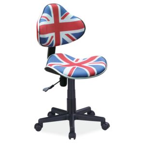 Dětská kancelářská židle s anglickou vlajkou KN045