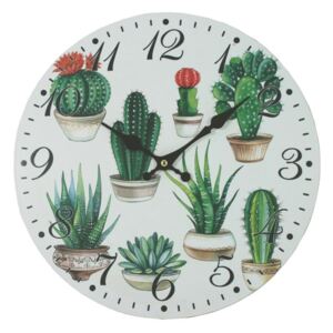 Nástěnné hodiny Kaktusy