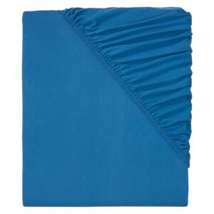 MERADISO® Žerzejové napínací prostěradlo, 180 - 200 x 200 cm (modrá)