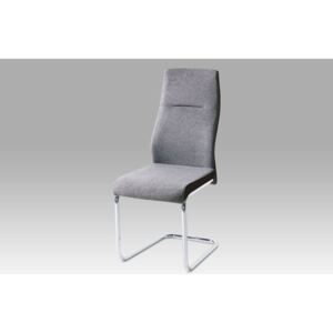 Jídelní židle šedá látka černá koženka HC-238 GRB2