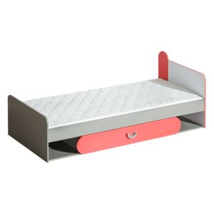Dětská postel 195x80 cm s možností výběru barvy s roštem a úložným prostorem typ F13 KN742