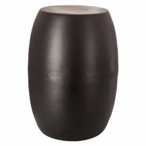 Kulatý stolek HANAE v moderním stylu ze černého kovu