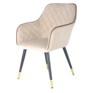 Židle Amino 525 béžová / hnědá