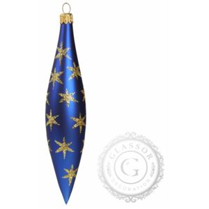 Vánoční raketa modrá zlaté hvězdy