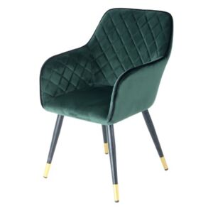 Židle Amino 525 tmavě zelená / černá