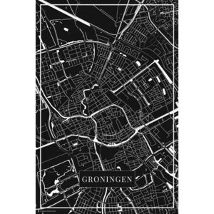 Mapa Groningen black