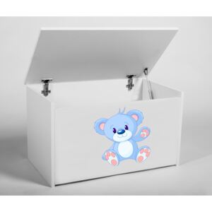 Box na hračky Denia, bílý + medvídek