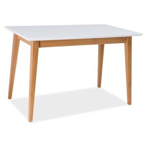 Jídelní stůl 120x68 cm v bílé barvě KN559