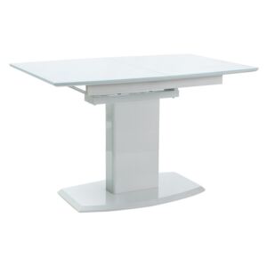 Jídelní rozkládací stůl 120x80 cm v bílé barvě KN884