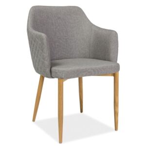 Jídelní čalouněná židle v šedé barvě KN675