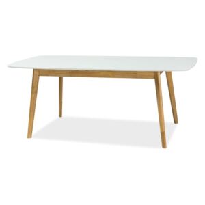 Jídelní rozkládací stůl 150x90 cm v bílé barvě typ II KN514