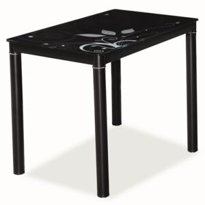 Jídelní stůl 80x60 cm v černé barvě KN553