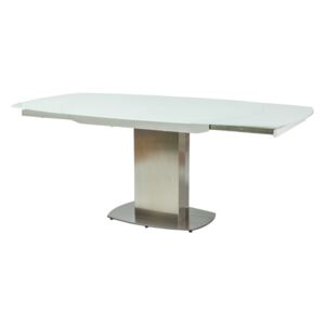 Jídelní rozkládací stůl 105x130 cm v bílé barvě KN782