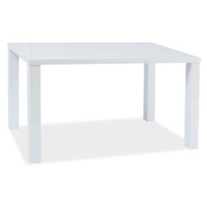 Jídelní stůl 120x80 cm bílý lesk KN527