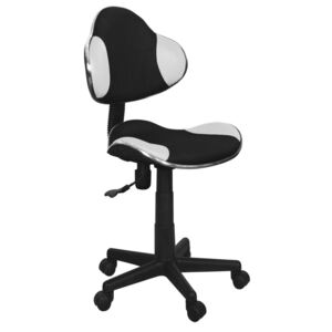 Dětská kancelářská židle - černá/bílá KN045