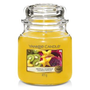 Yankee Candle - Classic vonná svíčka Tropical Starfruit, 411g