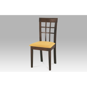 Jídelní židle dřevěná dekor ořech S PODSEDÁKEM NA VÝBĚR BE1604 WAL