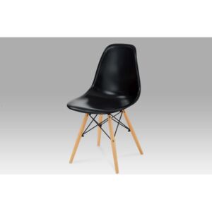Jídelní židle v jednoduchém moderním designu černá CT-718 BK1
