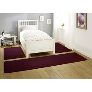 Hanse Home Collection koberce Kobercová sada Nasty 102368 Brombeer Violett (3 díly; 2x 70x140 cm; 1x 70x240 cm)