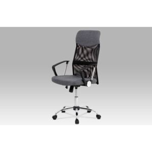 Kancelářská židle šedá látka a černá MESH KA-E301 GREY