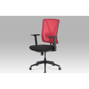 Kancelářská židle v černo-červené kombinaci KA-M01 RED