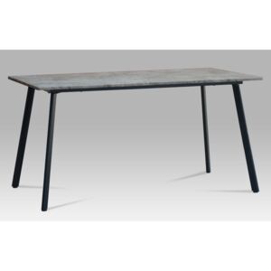 Jídelní stůl v barvě černé a beton MDT-2100 BET