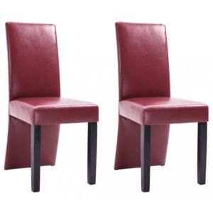 Jídelní židle 2 ks umělá kůže / dřevo Dekorhome