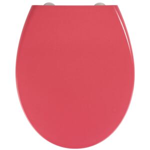WC prkénko v růžové barvě SAMOS, rozteč pantů 9,5 až 19 cm, duroplast, WENKO