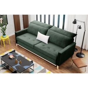 Moderní pohovka s úložným prostorem v zelené barvě F1412