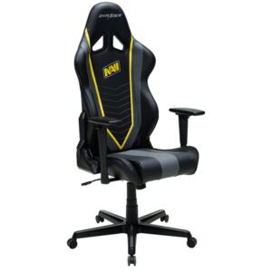 Herní židle DXRACER Racing OH/RZ60/NGY/NAVI – umělá kůže, černá/žlutá