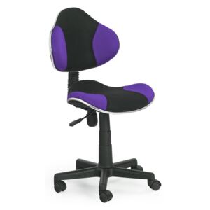 Kancelářská židle dětská černo-fialová F177