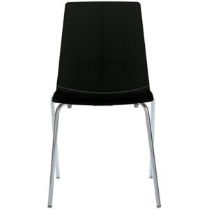 Židle Lollipop (černá, polypropylen)