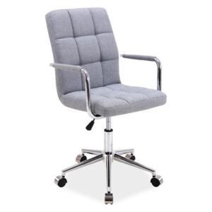 Kancelářská židle Q-022 látka šedá