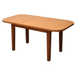 Jídelní stůl oválný 124x85 cm dřevěný rozkládací s možností výběru barvy ŠTEFAN S021 Provedení: L - Olše