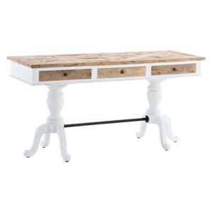 Dřevěný psací stůl se zásuvkami Loco, 160 cm