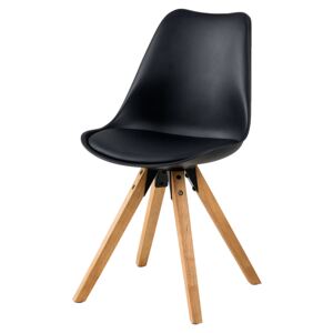 Jídelní židle Damian (SET 2 ks), dřevo/černá