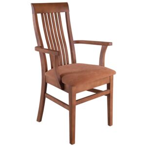 Drewmax dřevěná židle s područkami KT178 masiv buk