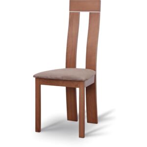 Dřevěná židle v luxusním třešňovém provedení světle hnědá DESI