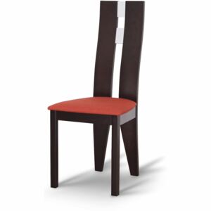 Dřevěná židle v jednoduchém moderním provedení wenge BONA