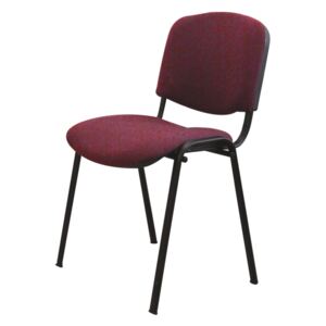 Konferenční židle v jednoduchém moderním provedení bordó ISO NEW