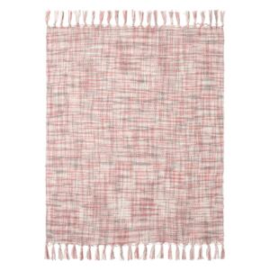 MERADISO® Pletený přehoz, 130 x 160 cm (světle růžová)