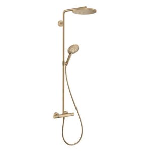 Hansgrohe Raindance Select S - Sprchový set Showerpipe s termostatem, 1jet, kartáčovaný bronz 27633140