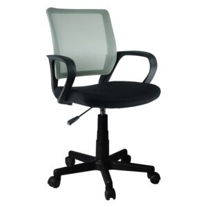 Kancelářská židle s šedou opěrkou a černým sedákem TK2057