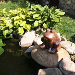 Keramická žába - sedící