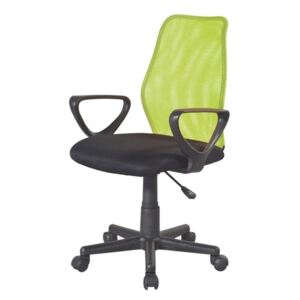Kancelářská židle v jednoduchém moderním provedení zelená BST 2010