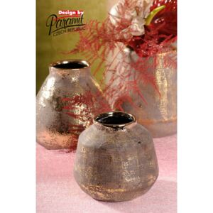 Paramit Ambra váza se zlatou patinou 15 cm