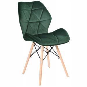 Jídelní židle SKY zelená - skandinávský styl
